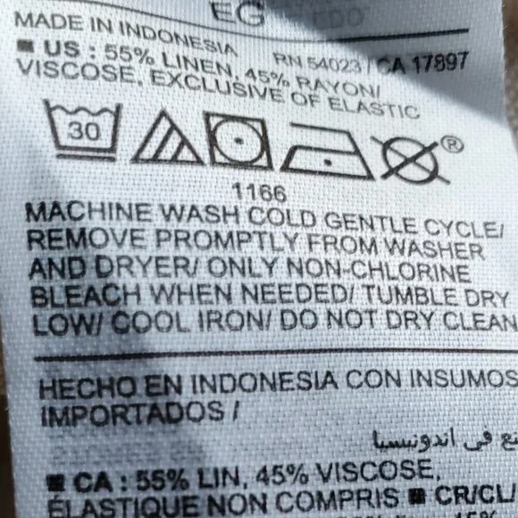 Fit & Flare Sleeveless Linen-Blend Midi Dress Color: Flax Linen XL - Picture 9 of 14